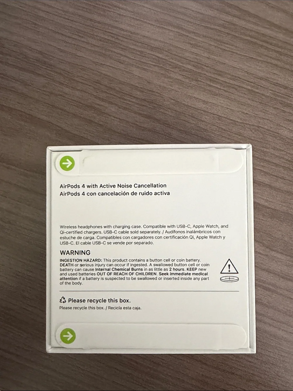 Apple White AirPods 4 with Active Noise Cancellation